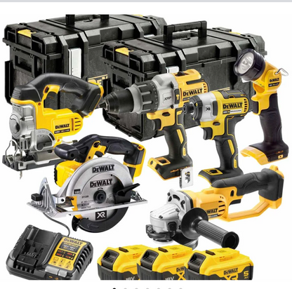 DeWalt DCK694P3 18V XR Cordless 6pc Kit with 3x 5.0Ah Batteries